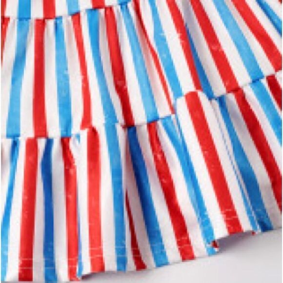 Mia Little Bella NWT Sun Dress with Tie Straps in Red, White & Blue Stripe. Sz S - Picture 7 of 9